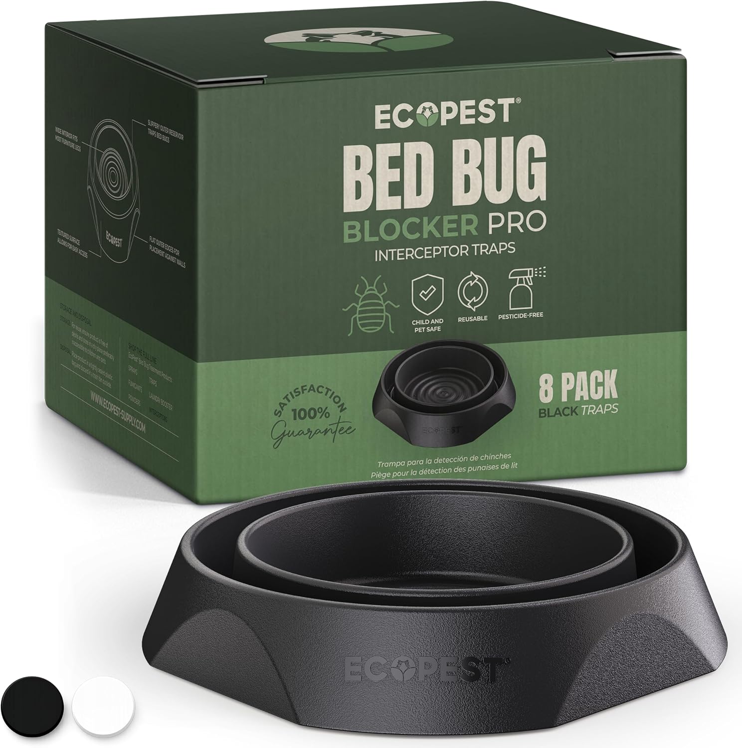 Bed Bug Interceptors — 8-Pack Pro Interceptor Traps