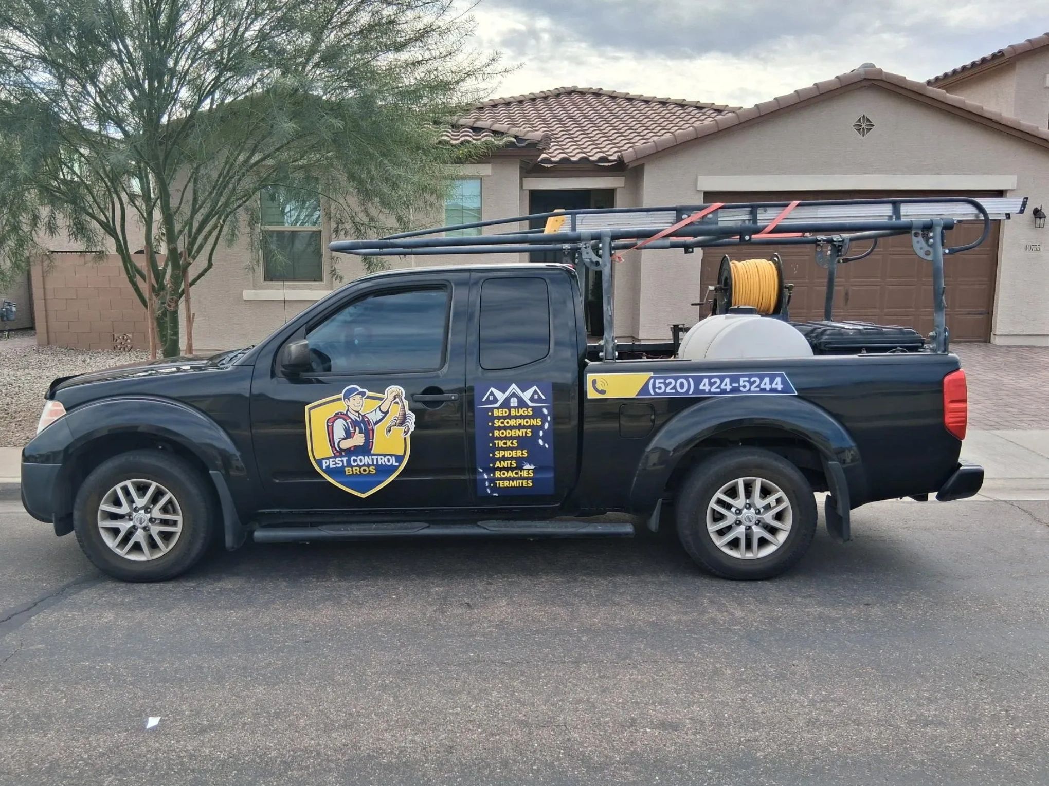 Pest Control Bros service truck